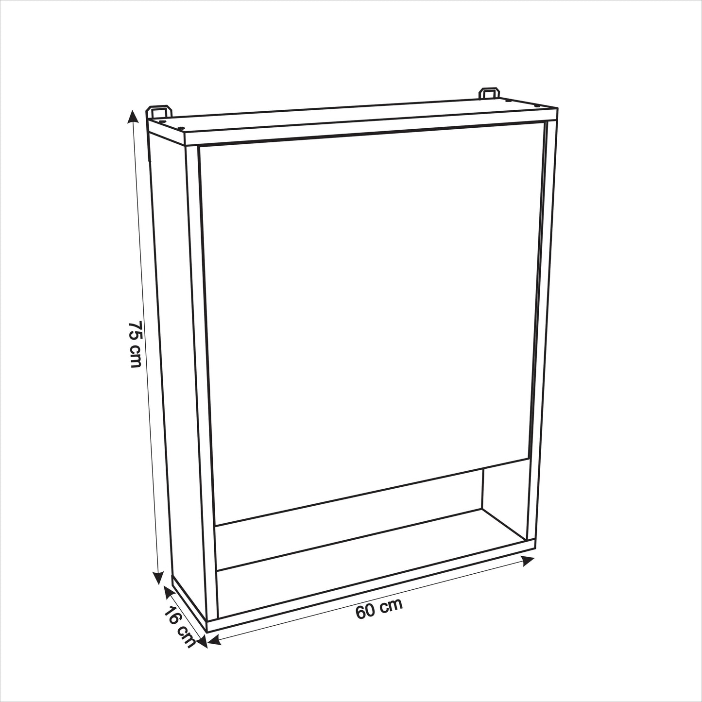 Oglindă 102 BIANCO F LED 600