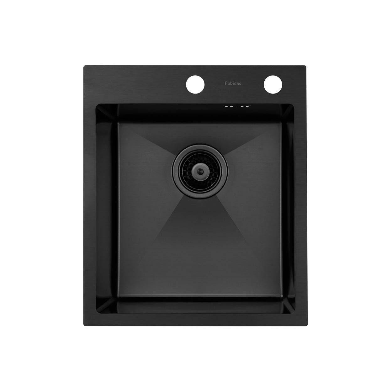 Chiuvetă Nano PVD 43 x 50 mm + baterie + dozator Black