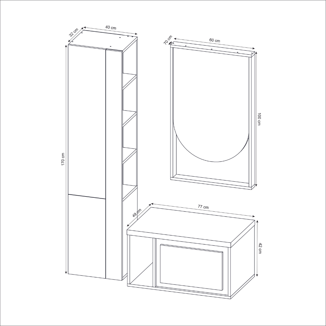 Set Mobilier Spirit 52.01 / 107 / 153