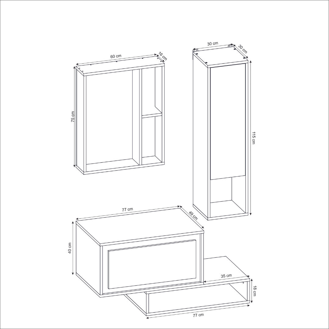 Set Mobilier Loft 54.02 / 104 / 151