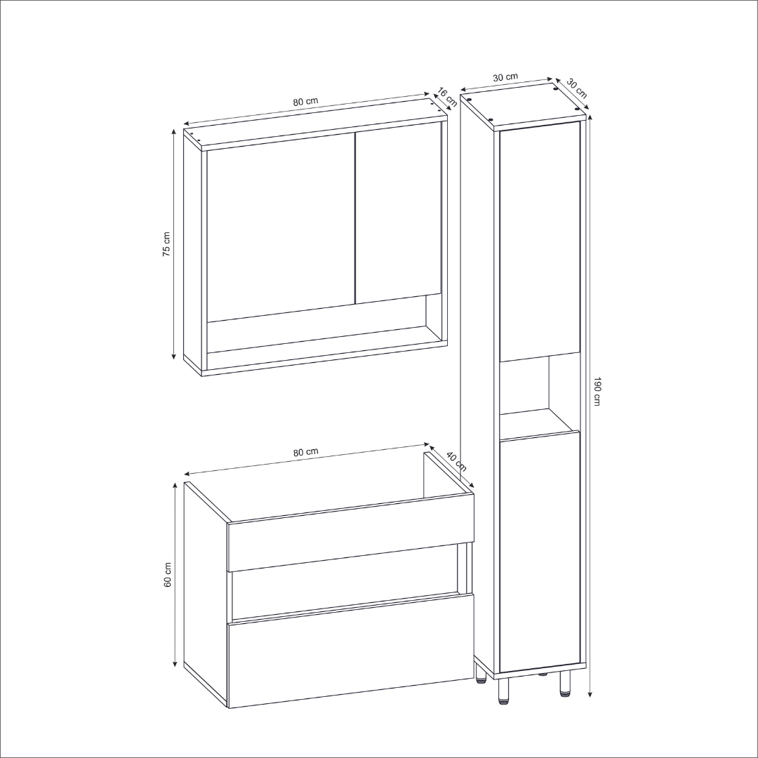 Set Mobilier Eclipse 55.03 / 102 / 152