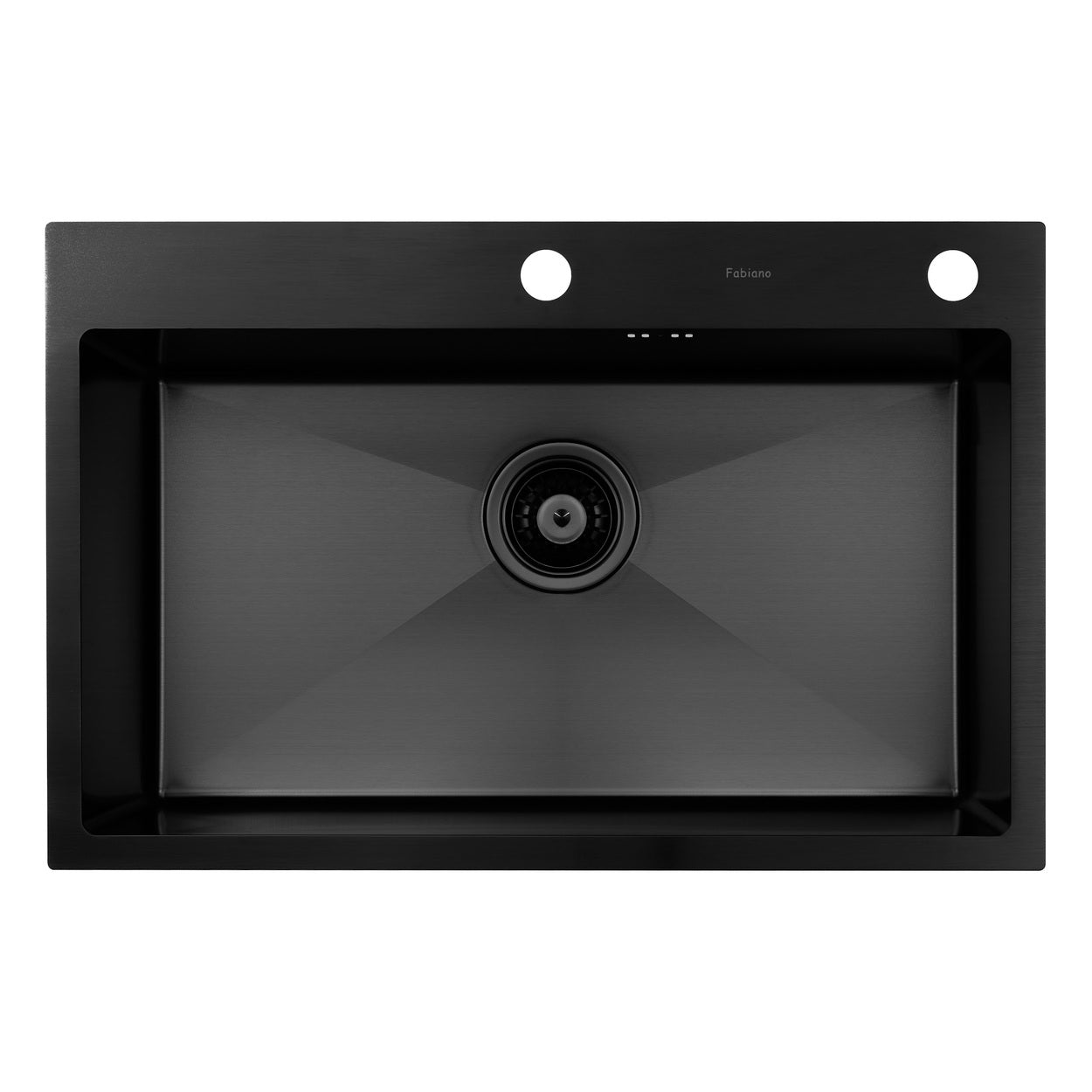 Chiuvetă Nano PVD 70 x 45 mm + baterie + dozator Black