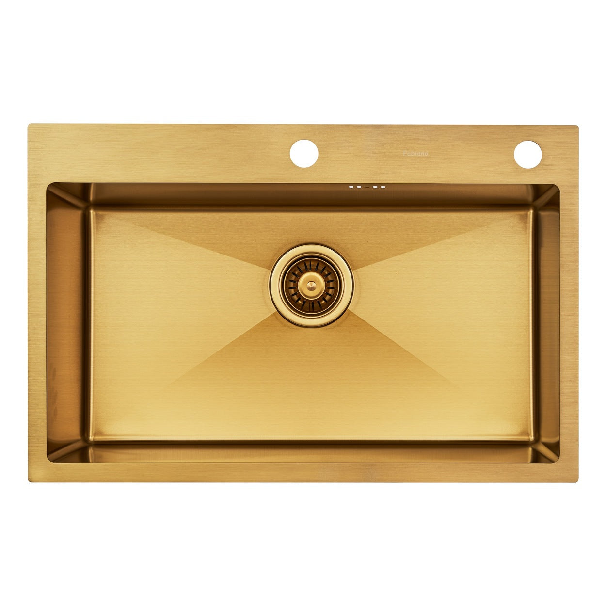 Chiuvetă Nano PVD 70 x 45 mm + baterie + dozator Gold