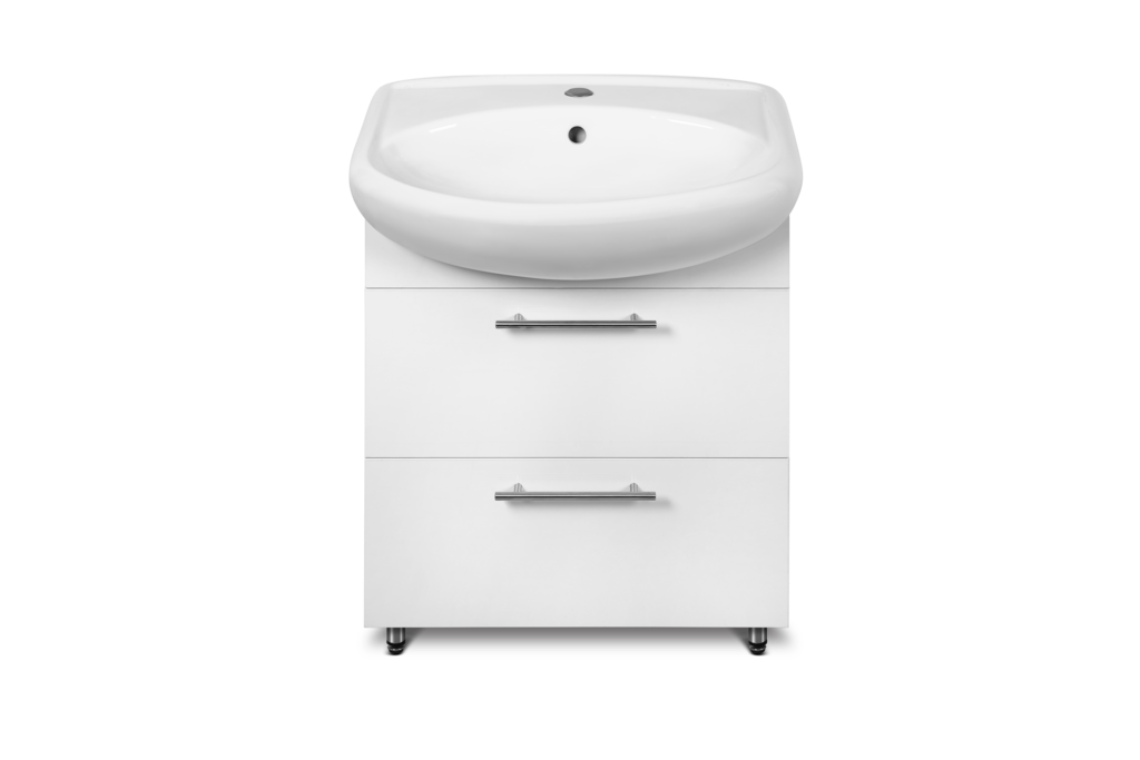 Bază mobilier cu lavoar Argo 550 mm panel alb - aquatoria