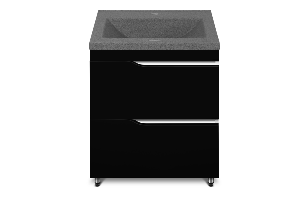Bază mobilier cu lavoar 600 x 460 mm Сlassic negru - aquatoria
