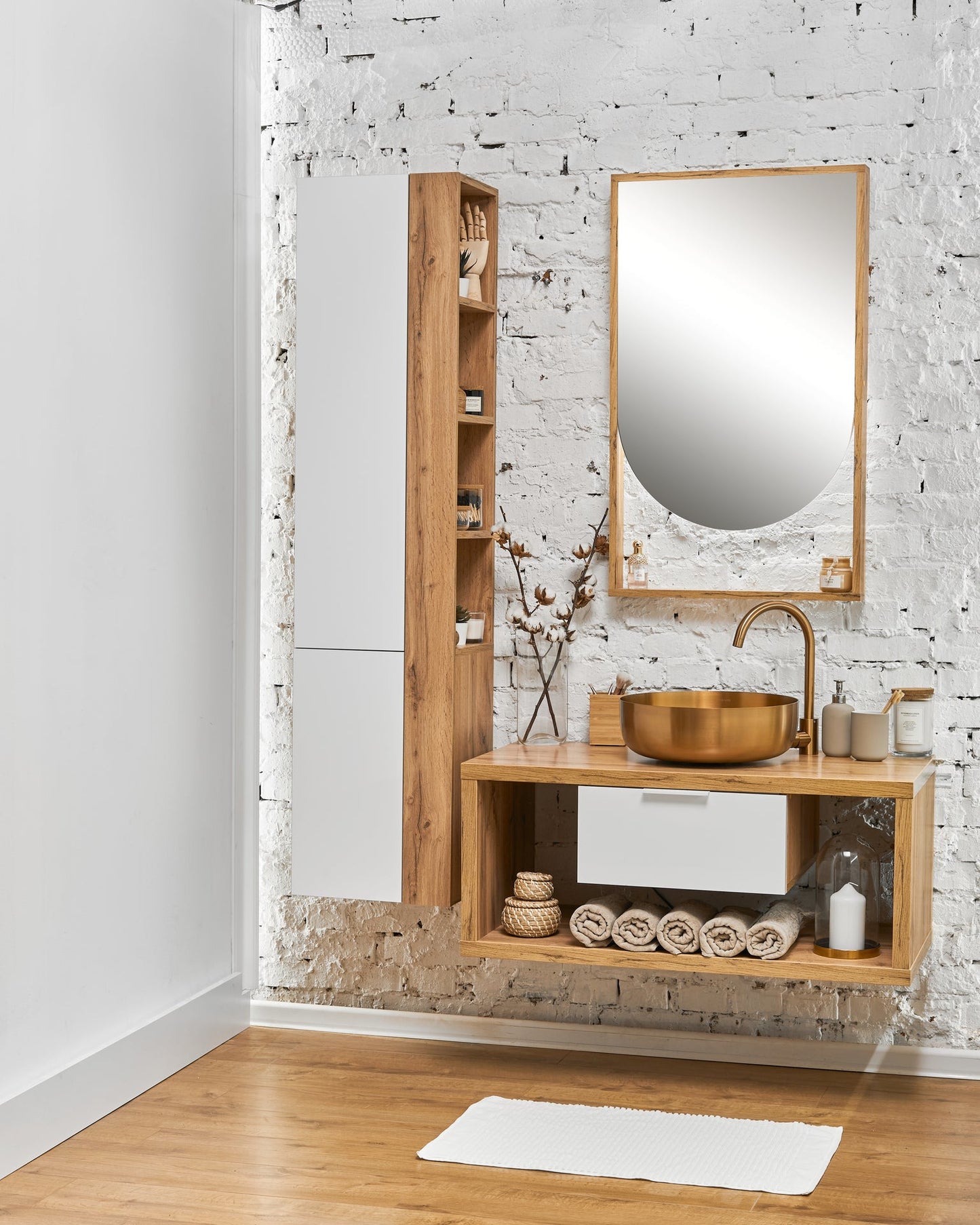 Dulap baie 153 SIRIUS L/R 450x1700