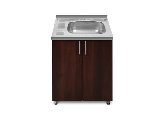Corp bază chiuvetă bucătărie 600 mm nuc - aquatoria